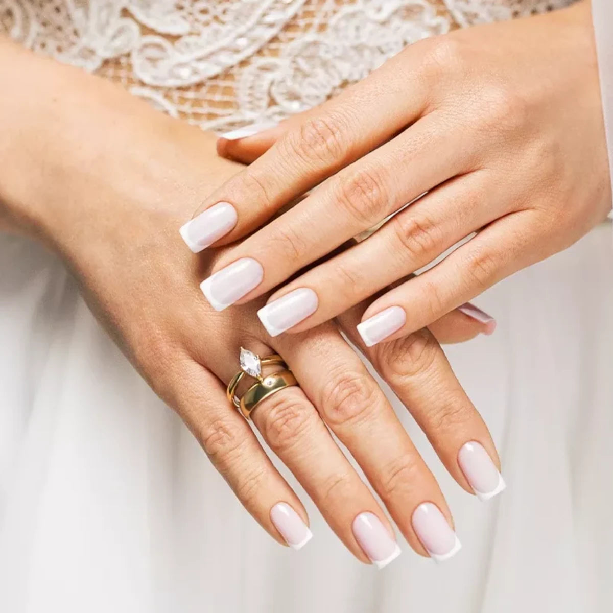 Victoria Vynn Gel Polish Color 459 Wedding Dress - colour shown on manicured nails