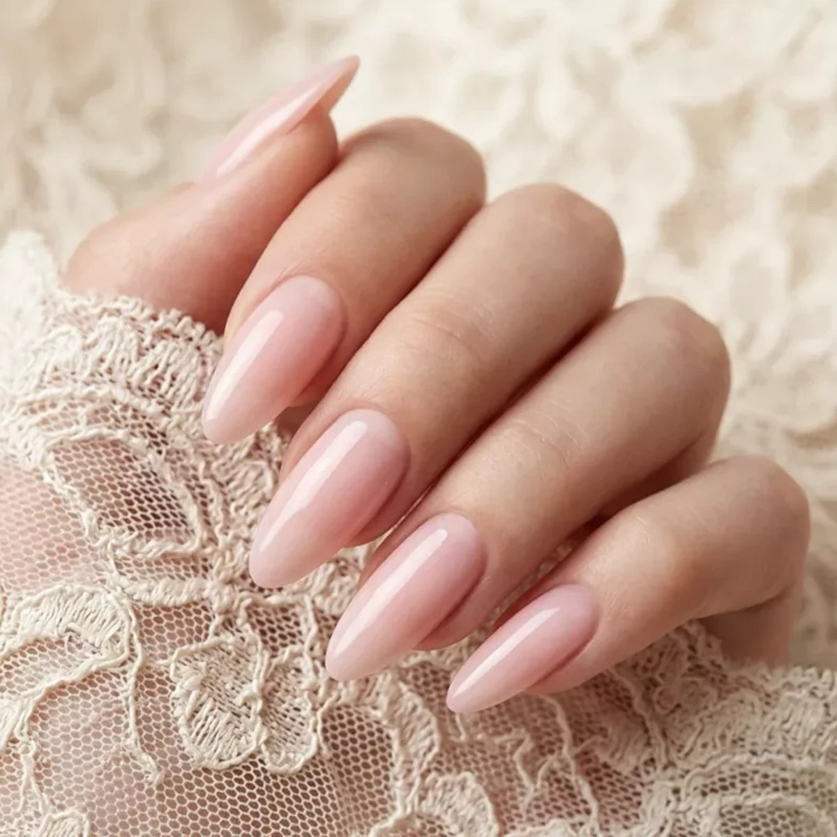 Victoria Vynn Gel Polish Color 463 Pink Bridesmaid - colour shown on manicured nails