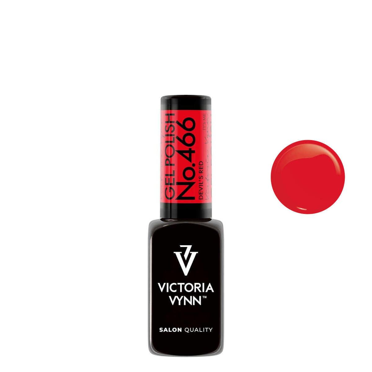 Victoria Vynn Gel Polish Color 466 Devil's Red - product colour shown on a white background