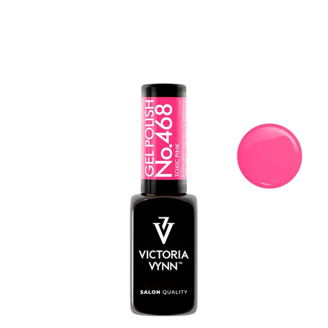 Victoria Vynn Gel Polish Color 468 Toxic P!nk - product colour shown on a white background