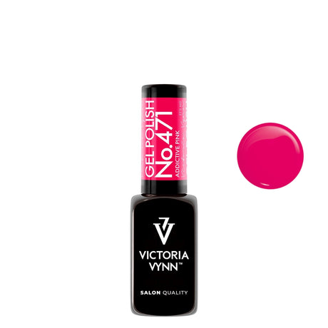 Victoria Vynn Gel Polish Color 471 Addictive P!nk - product colour shown on a white background