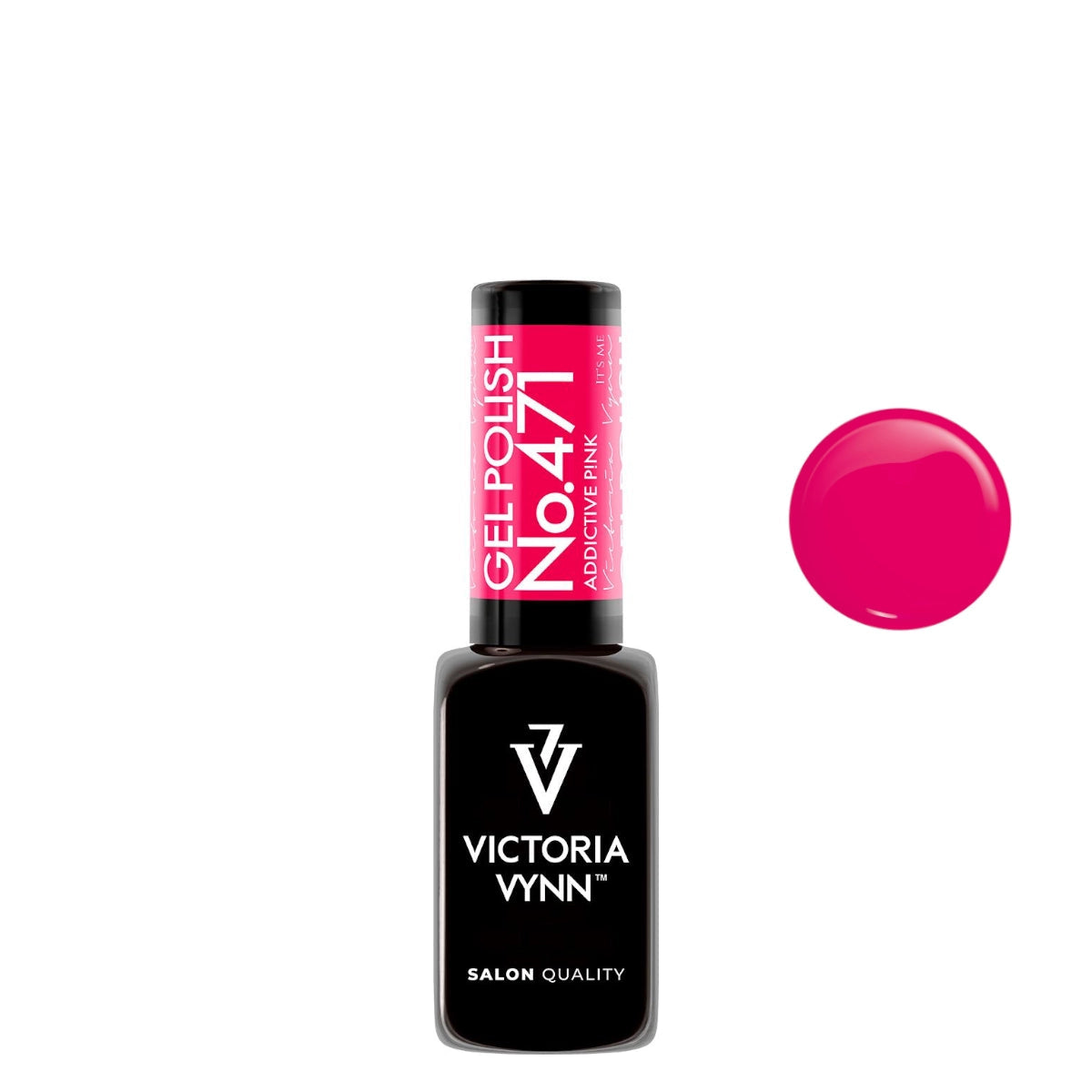 Victoria Vynn Gel Polish Color 471 Addictive P!nk – product packshot on a white background