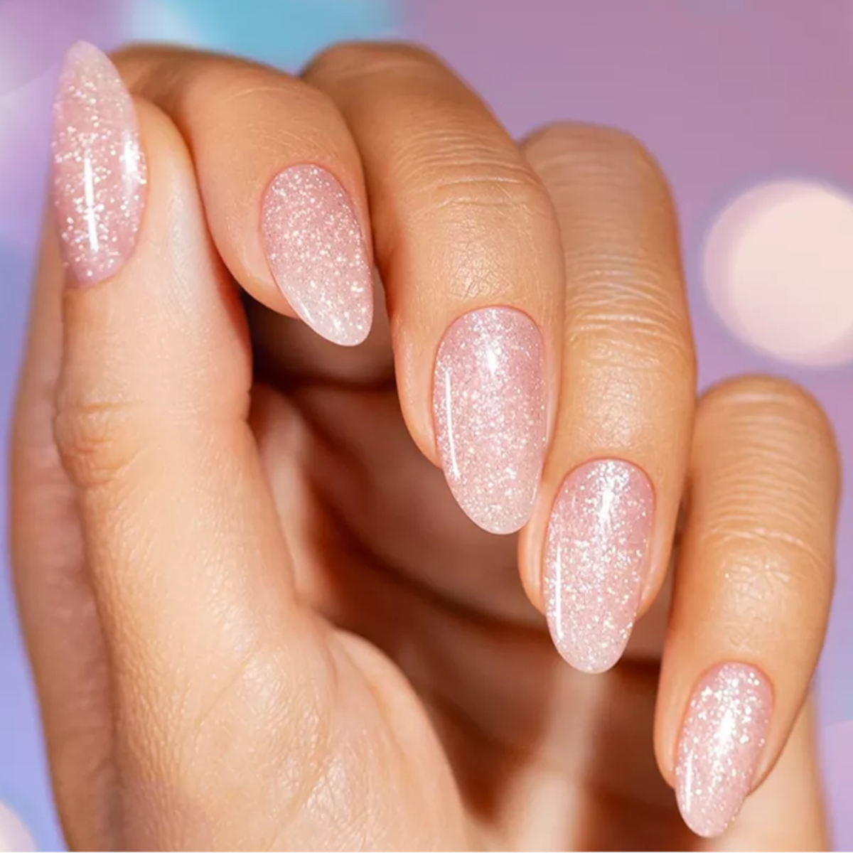 Victoria Vynn Gel Polish Hello Base Aloha Glow - colour shown on manicured nails