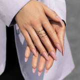 Victoria Vynn Gel Polish Mega Base 5 Shades Set 15ml - colour shown on manicured nails