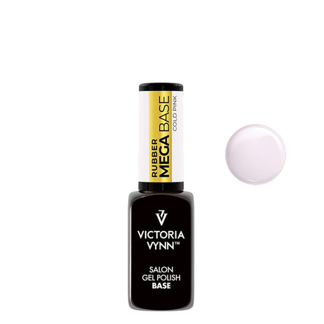 Victoria Vynn Gel Polish Mega Base Cold Pink - 8ml - product colour shown on a white background