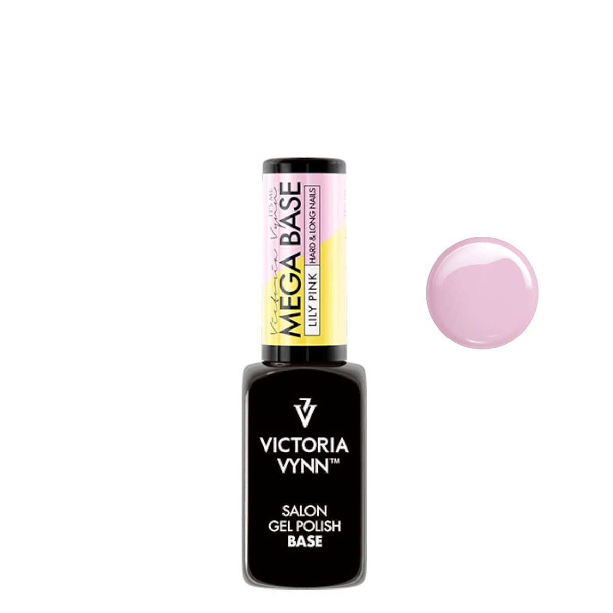 Victoria Vynn Gel Polish Mega Base Lily Pink - 8ml - product colour shown on a white background