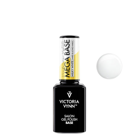 Victoria Vynn Gel Polish Mega Base Milky White - 15ml - product colour shown on a white background