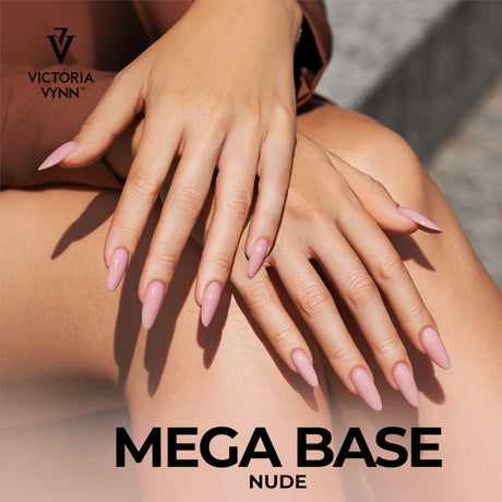 Victoria Vynn Gel Polish Mega Base Nude - colour shown on manicured nails