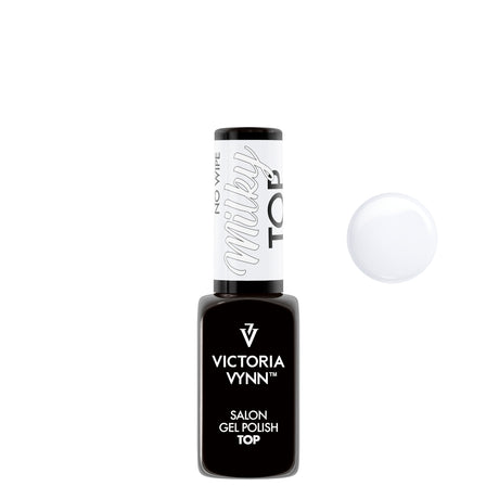 Victoria Vynn Gel Polish Top Milky No Wipe - product colour shown on a white background