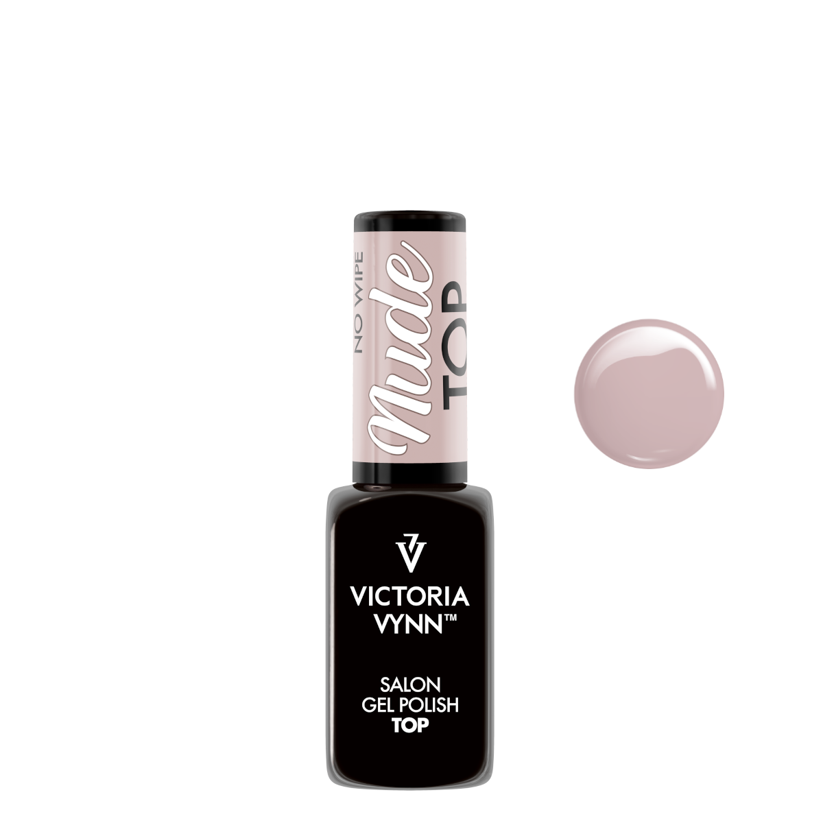 Victoria Vynn Gel Polish Top Nude No Wipe - product colour shown on a white background