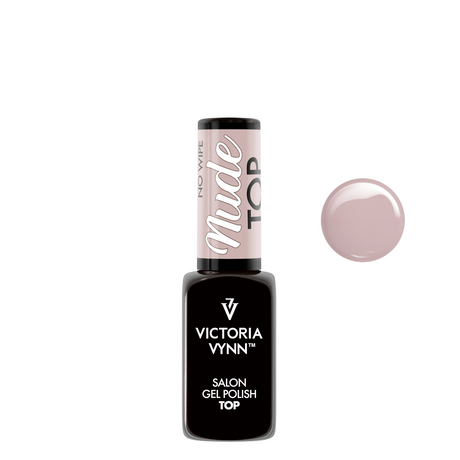 Victoria Vynn Gel Polish Top Nude No Wipe - product colour shown on a white background
