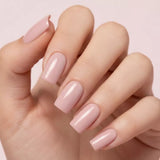 Victoria Vynn Insta Gel 05 Nude Mood Self-Leveling Builder Gel - colour shown on manicured nails