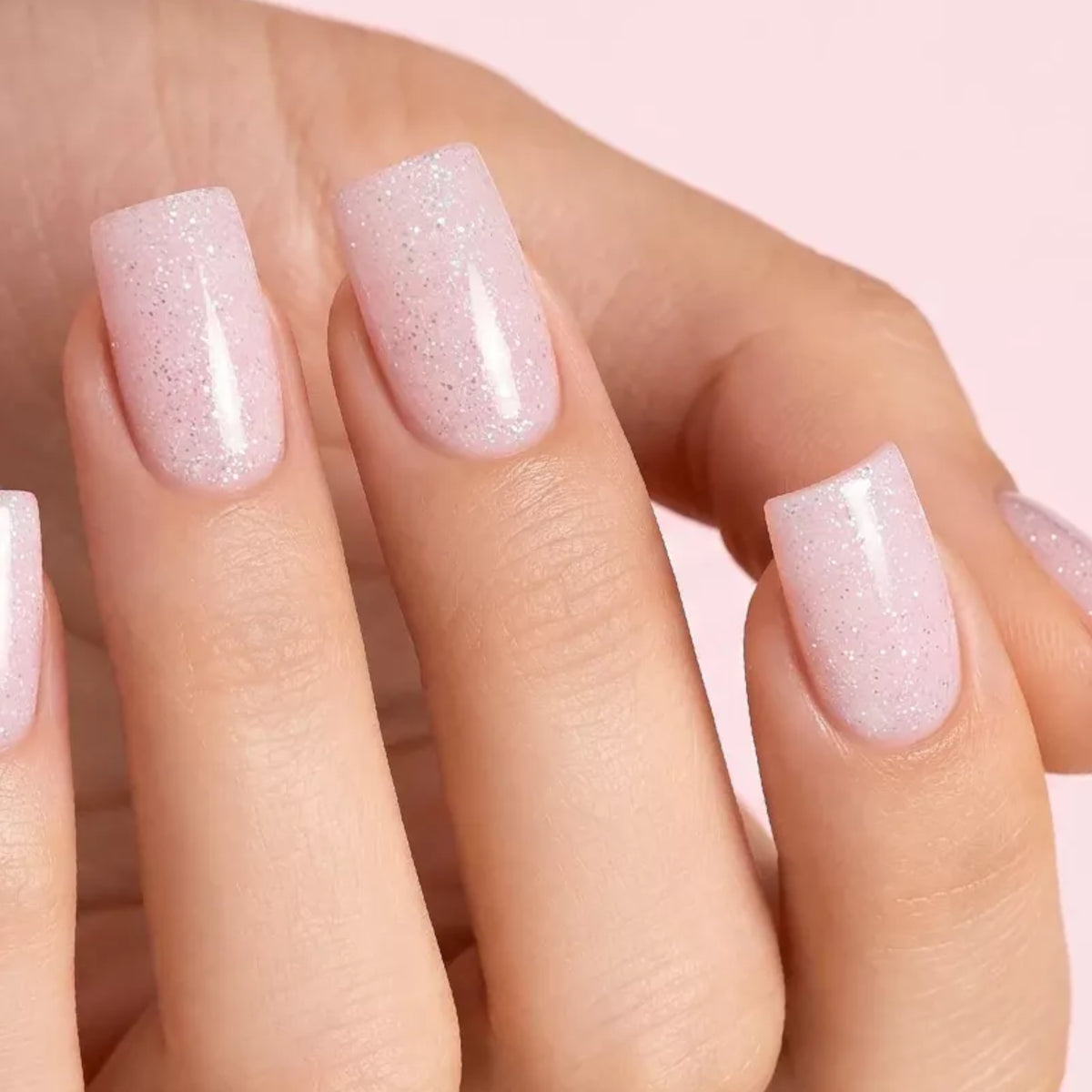 Victoria Vynn Insta Gel 09 Glow Up Self-Leveling Builder Gel - colour shown on manicured nails