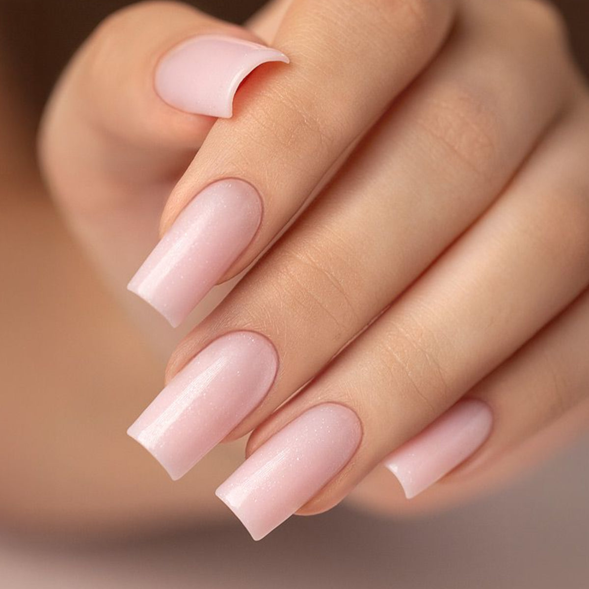 Victoria Vynn Liquid Poly Gel 05 Silver Haze - colour shown on manicured nails