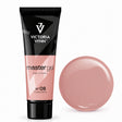 Victoria Vynn Master Gel Polygel 08 Cover Rose in the new tube beside its matching glossy colour swatch.