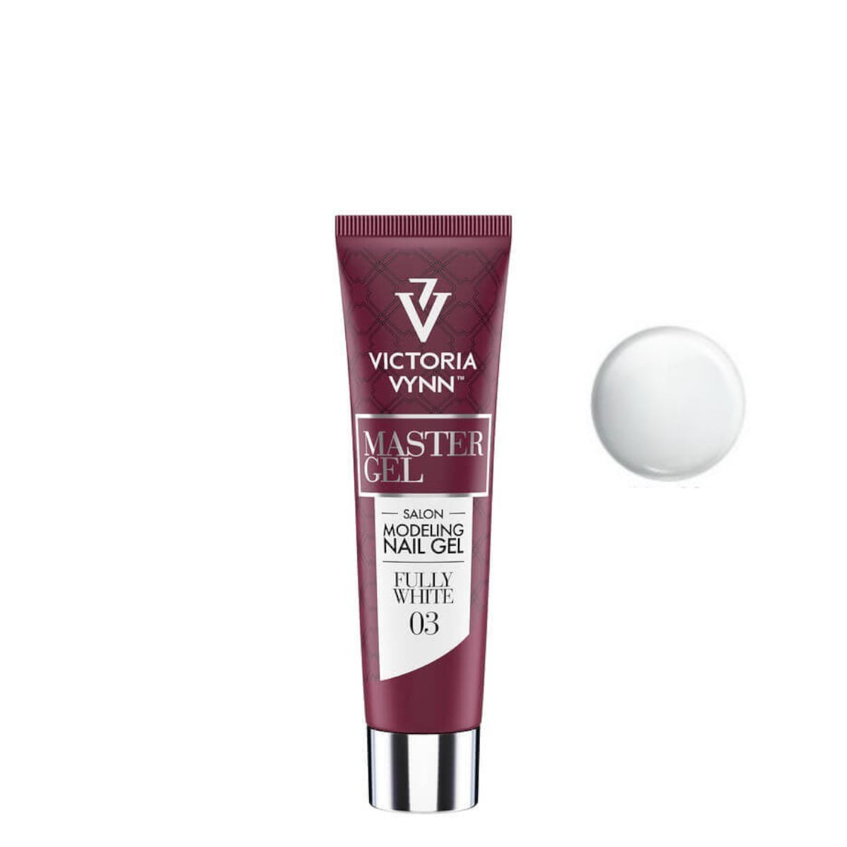 Victoria Vynn Master Gel Poly Gel 03 Fully White - product colour shown on a white background