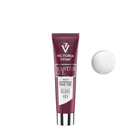 Victoria Vynn Master Gel Poly Gel 03 Fully White - product colour shown on a white background