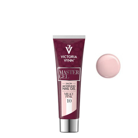 Victoria Vynn Master Gel Poly Gel 10 Milky Pink - product colour shown on a white background