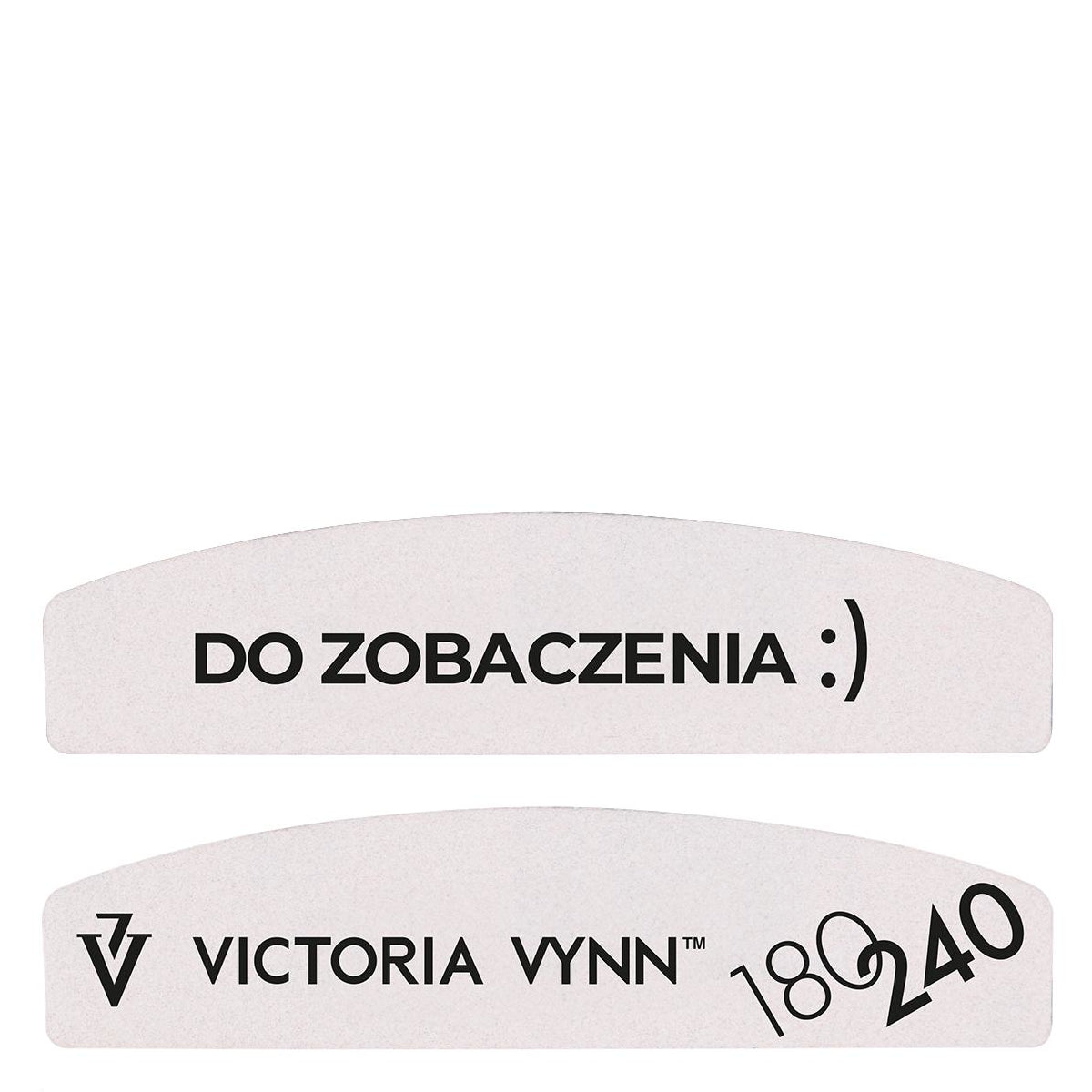 Victoria Vynn Mini 04 Nail Files 180/240 25pcs - arranged with the included components on a white background