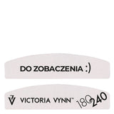 Victoria Vynn Mini 04 Nail Files 180/240 25pcs - arranged with the included components on a white background