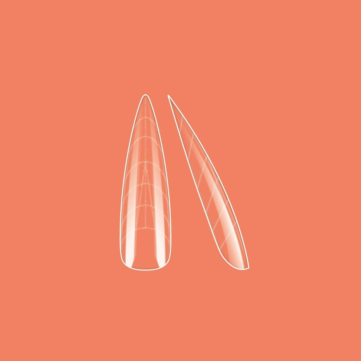 Victoria Vynn Perfect Shape Dual Forms Almond - nail form shown in use during nail extension application