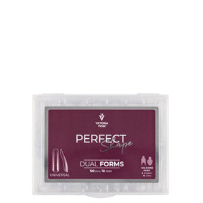 Victoria Vynn Perfect Shape Dual Forms Universal - printed nail extension form displayed on a white background