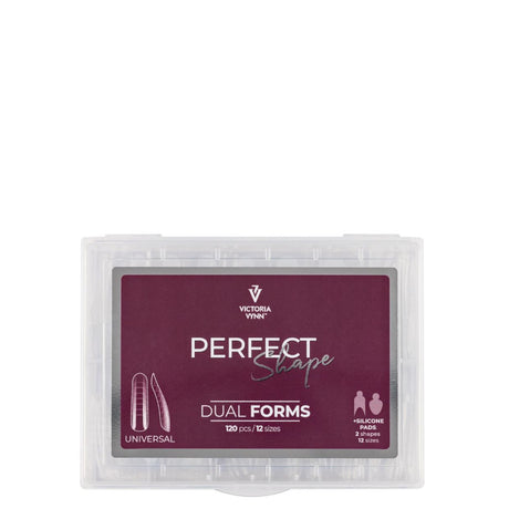 Victoria Vynn Perfect Shape Dual Forms Universal - printed nail extension form displayed on a white background