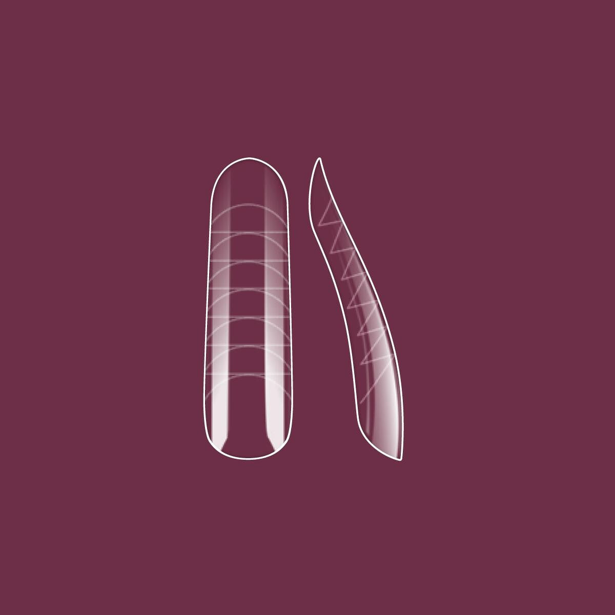 Victoria Vynn Perfect Shape Dual Forms Universal - nail form shown in use during nail extension application