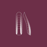 Victoria Vynn Perfect Shape Dual Forms Universal - nail form shown in use during nail extension application