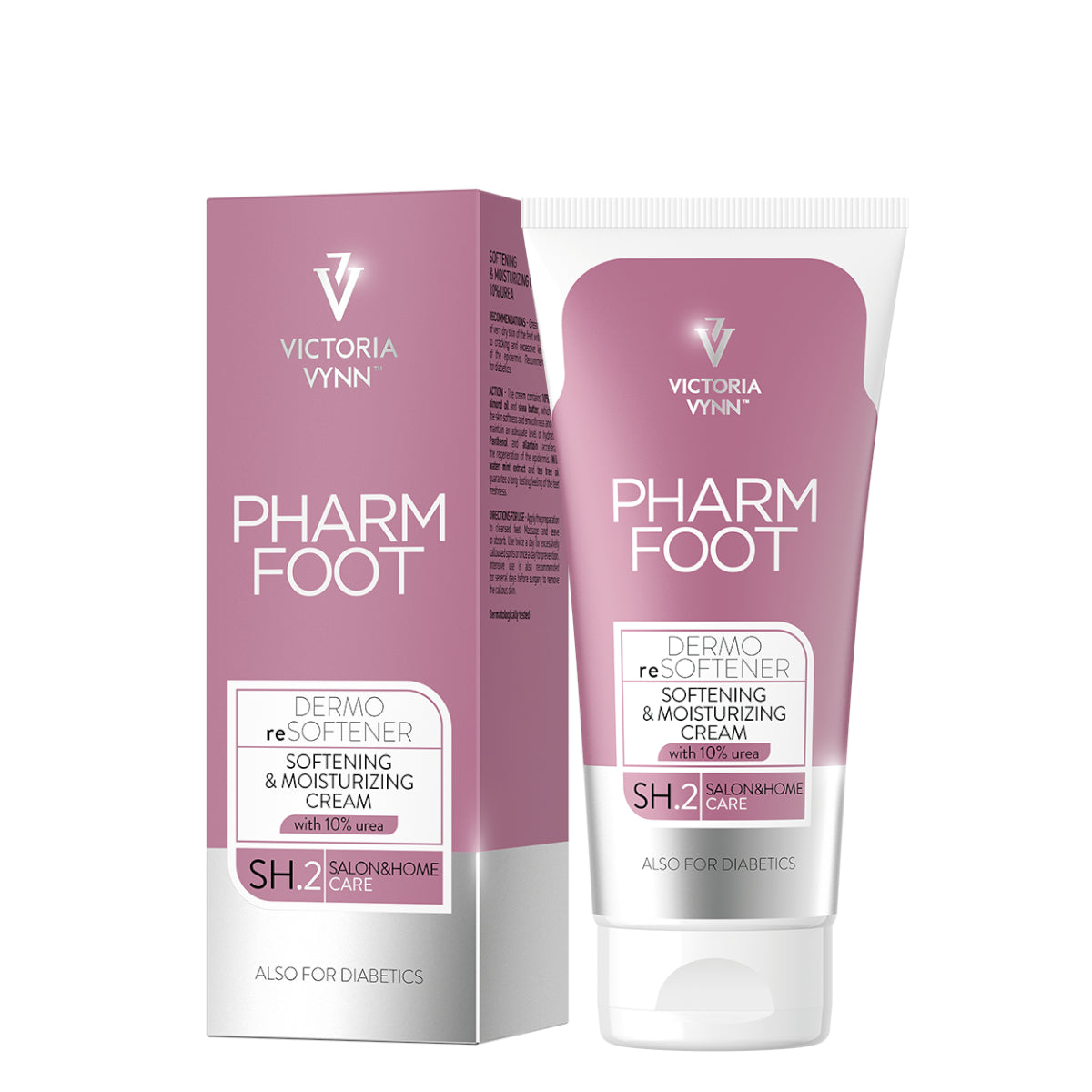 Pharm Foot Dermo Resoftener Softening & Moisturizing Cream with 10% Urea SH.2 - isolated on a white background