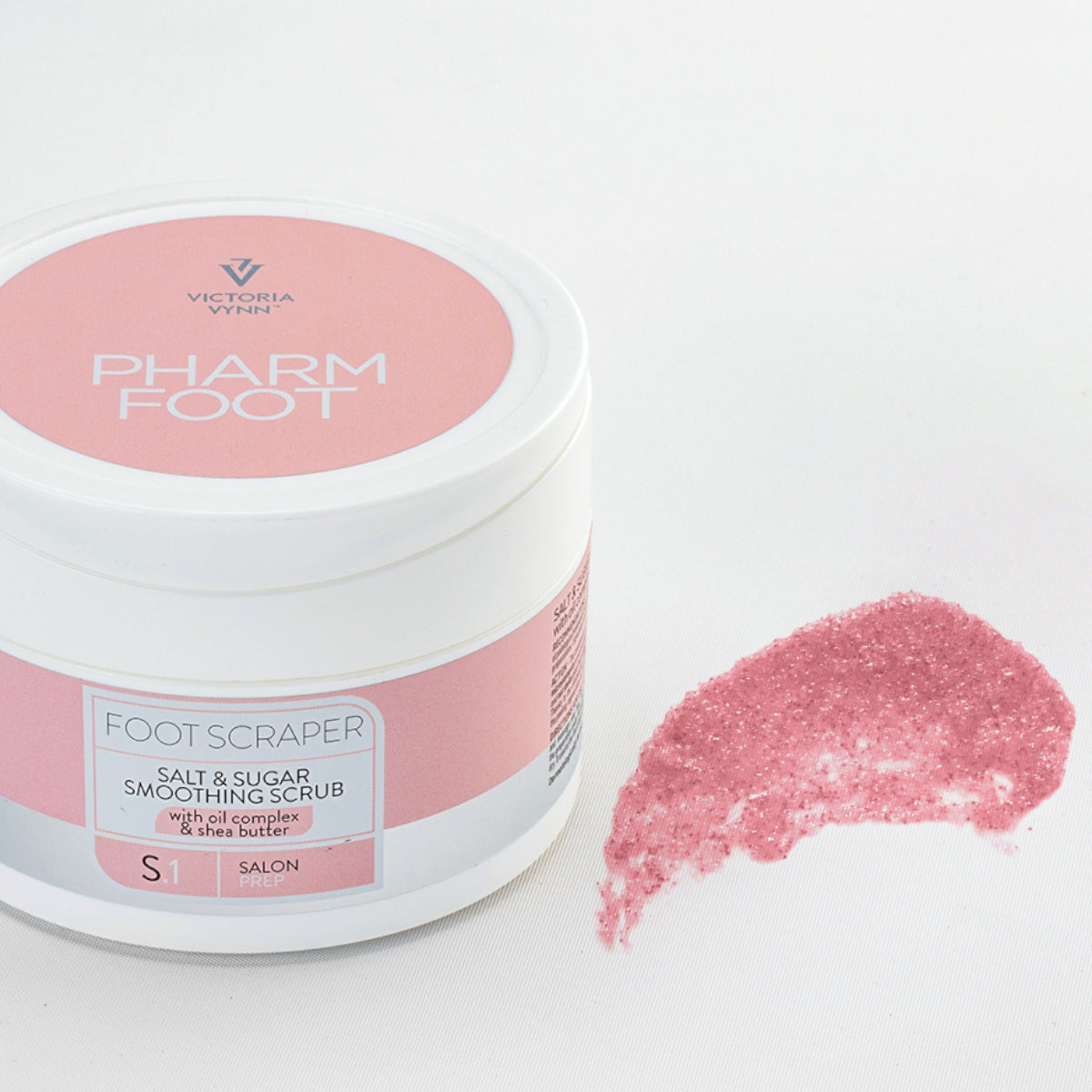 Pharm Foot Foot Scraper Salt & Sugar Smoothing Foot Scrub SH.1 - isolated on a white background