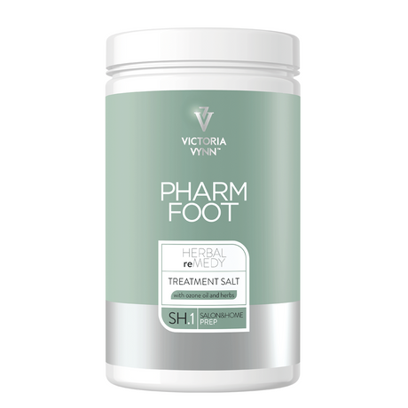 Pharm Foot Herbal reMedy Treatment Salt with Ozone Oil & Herbs SH.1 - 1250g - isolated on a white background