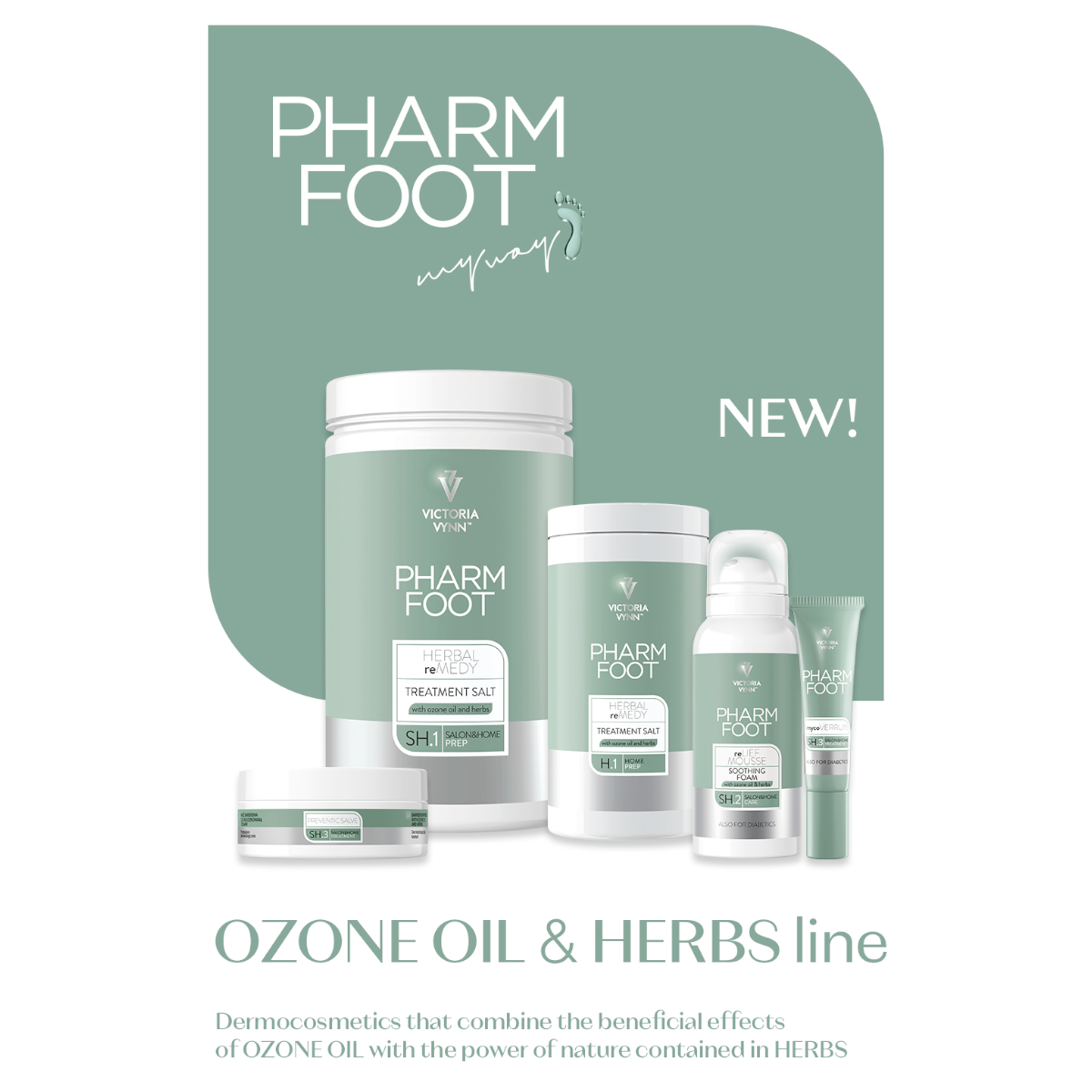 Pharm Foot Herbal reMedy Treatment Salt with Ozone Oil & Herbs SH.1 - isolated on a white background