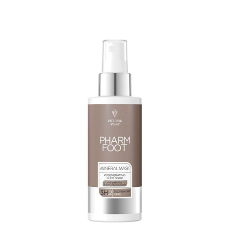 Pharm Foot Mineral Mask Regenerating Foot Spray SH.2 - arranged with the included components on a white background