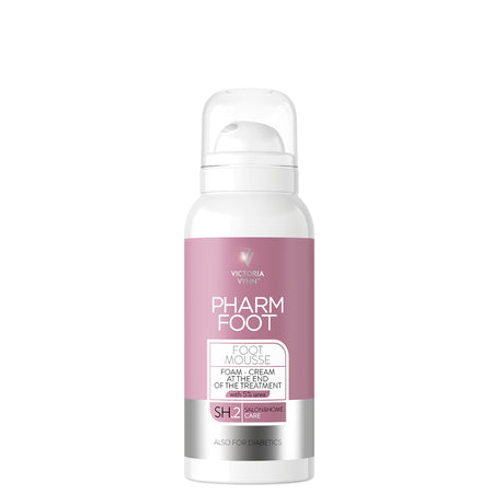 Pharm Foot Mousse Foam-Cream At The End Of The Treatment 5 % Urea SH.2 - isolated on a white background