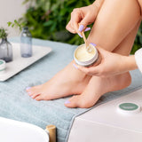 Pharm Foot Preventic Salve Barrier Ointment with Ozone Oil & Herbs SH.3 - shown during a professional foot treatment