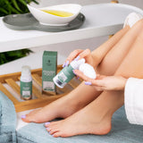 Pharm Foot reLief Mousse Soothing Foam with Ozone Oil & Herbs SH.2 - shown during a professional foot treatment