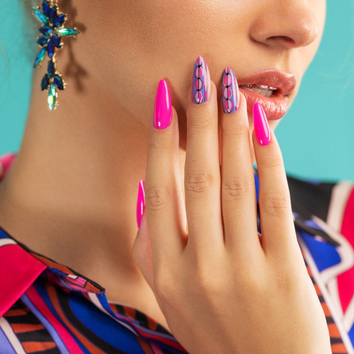 Victoria Vynn Pure Creamy Hybrid Gel 225 Pink Cloud - colour shown on manicured nails