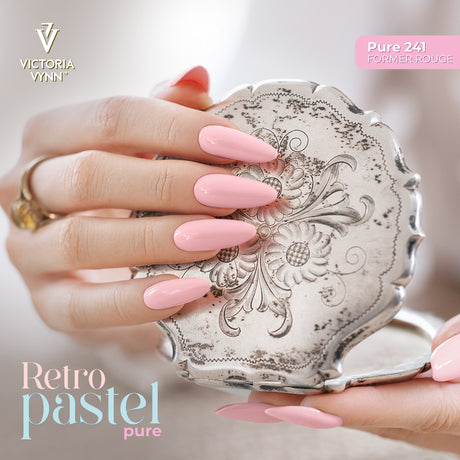 Victoria Vynn Pure Creamy Hybrid Gel 241 Former Rouge - colour shown on manicured nails