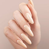 Victoria Vynn Pure Creamy Hybrid Gel 243 Desert Sand (EXP 12/2026) - colour shown on manicured nails