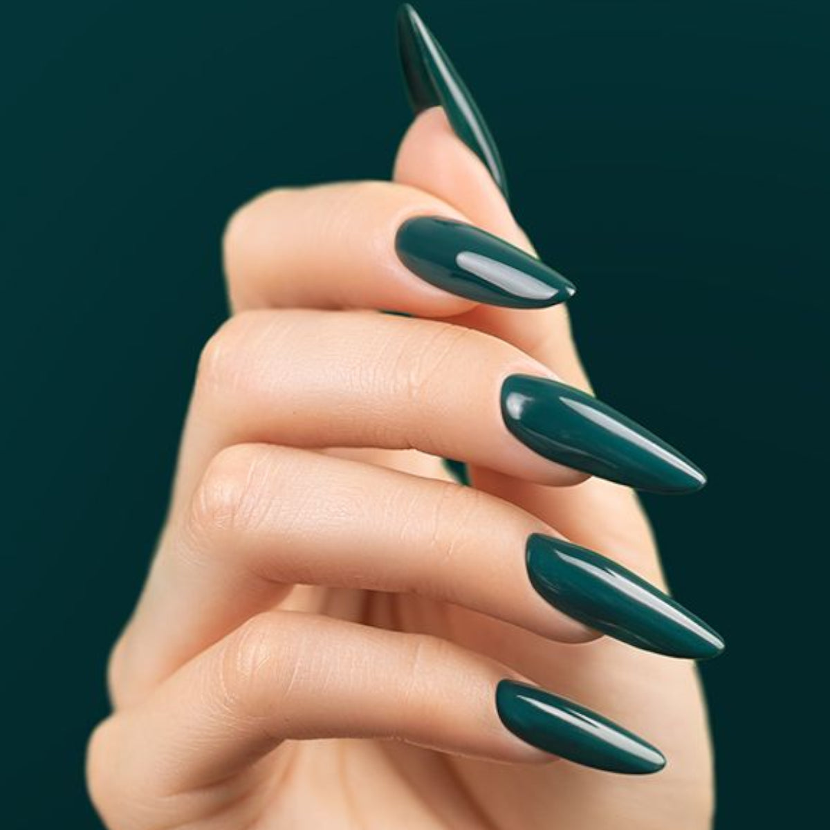 Victoria Vynn Pure Creamy Hybrid Gel 246 Deep Sea - colour shown on manicured nails