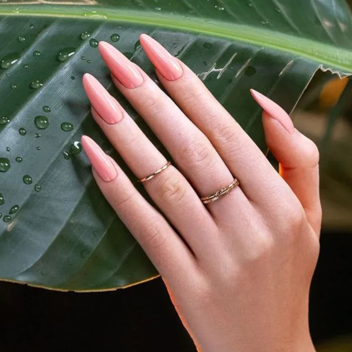 Victoria Vynn Pure Creamy Hybrid Gel 254 Sunset Sky - colour shown on manicured nails