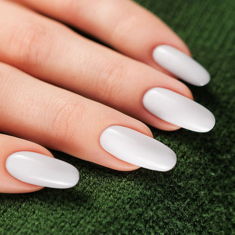 Victoria Vynn Pure Creamy Hybrid Gel 262 Stella Mozzarella - colour shown on manicured nails