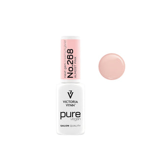 Victoria Vynn Pure Creamy Hybrid Gel 268 Almost Pink - product and colour sample arranged on a white background