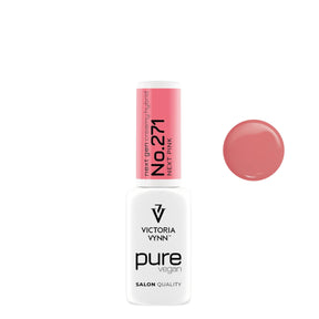 Victoria Vynn Pure Creamy Hybrid Gel 271 Next Pink - product and colour sample arranged on a white background