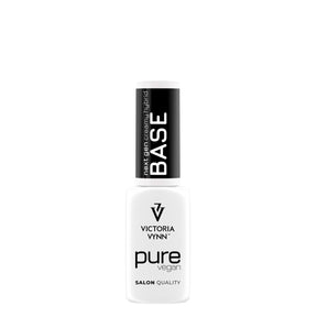 Victoria Vynn Pure Vegan Creamy Hybrid Base - product and colour sample arranged on a white background