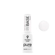 Victoria Vynn Pure Vegan Mani & Pedi Base Milky - product and colour sample arranged on a white background