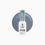 Victoria Vynn Pure Vegan Mistique Wetland 286 Blue Silence gel polish bottle and colour swatch