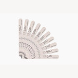 Pack of ten Victoria Vynn Shape Ruler straight slim files 180/240 in a fan