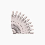 Fan of ten Victoria Vynn Speed Goddess crescent nail files marked 100/180 grit